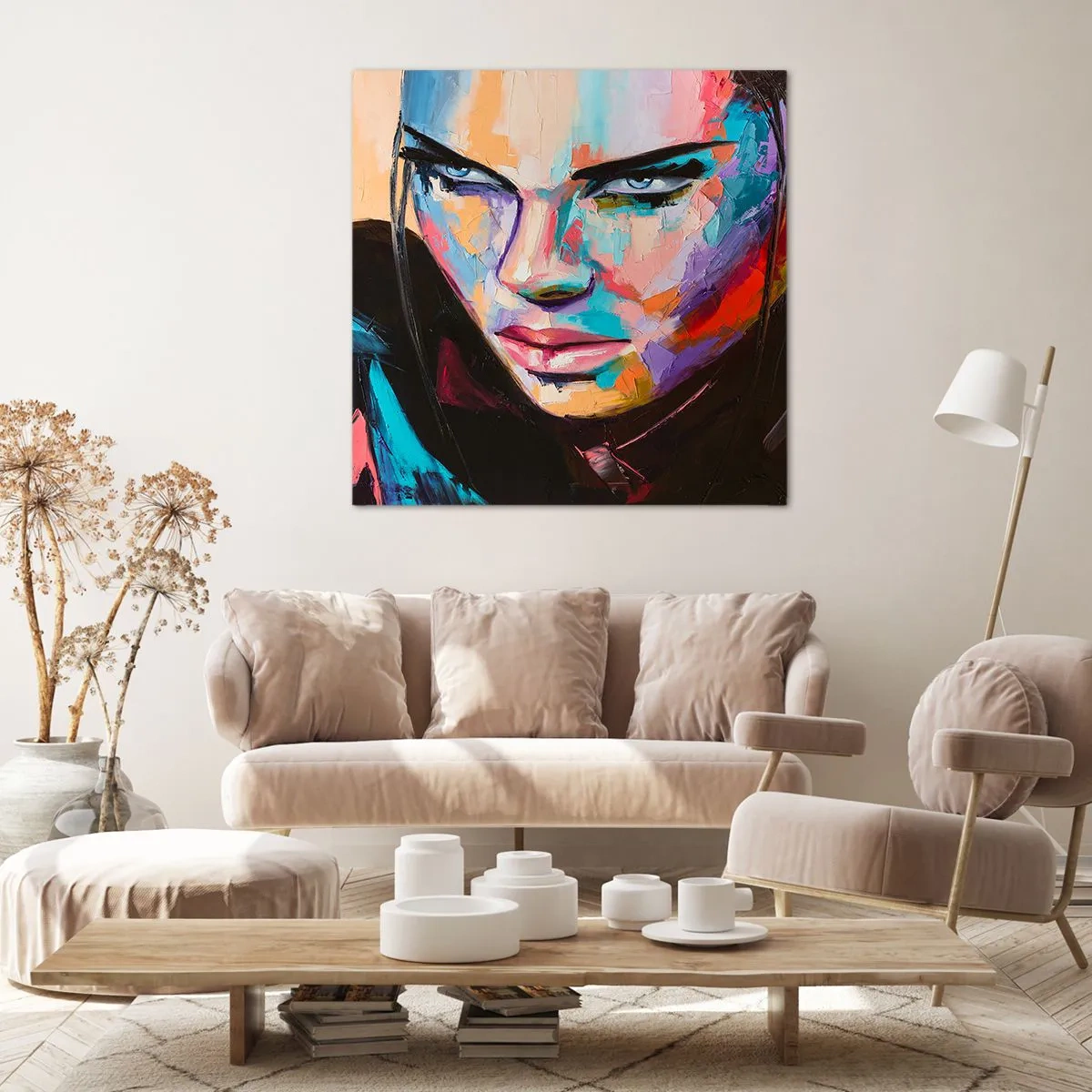 Quadro em tela - Coração selvagem - 40x40 cm