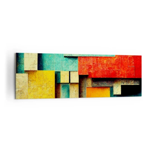 Quadro em tela - Festival de ângulos vivos - 160x50 cm