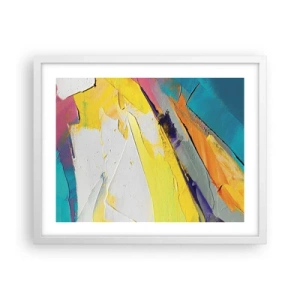 Pôster em moldura branca - Anatomia da luz - 50x40 cm