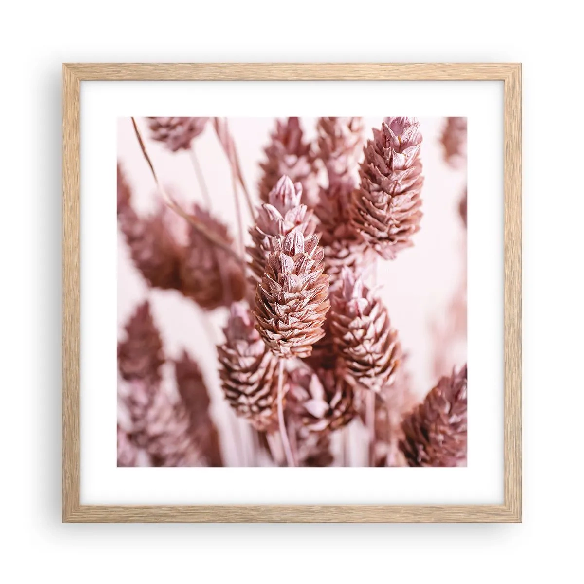 Pôster com moldura de carvalho claro - Aparentemente discreto - 40x40 cm