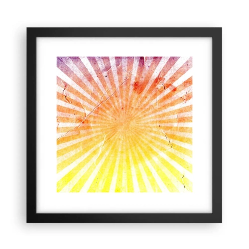 Pôster com moldura preta - Nasceres e entardeceres - 30x30 cm