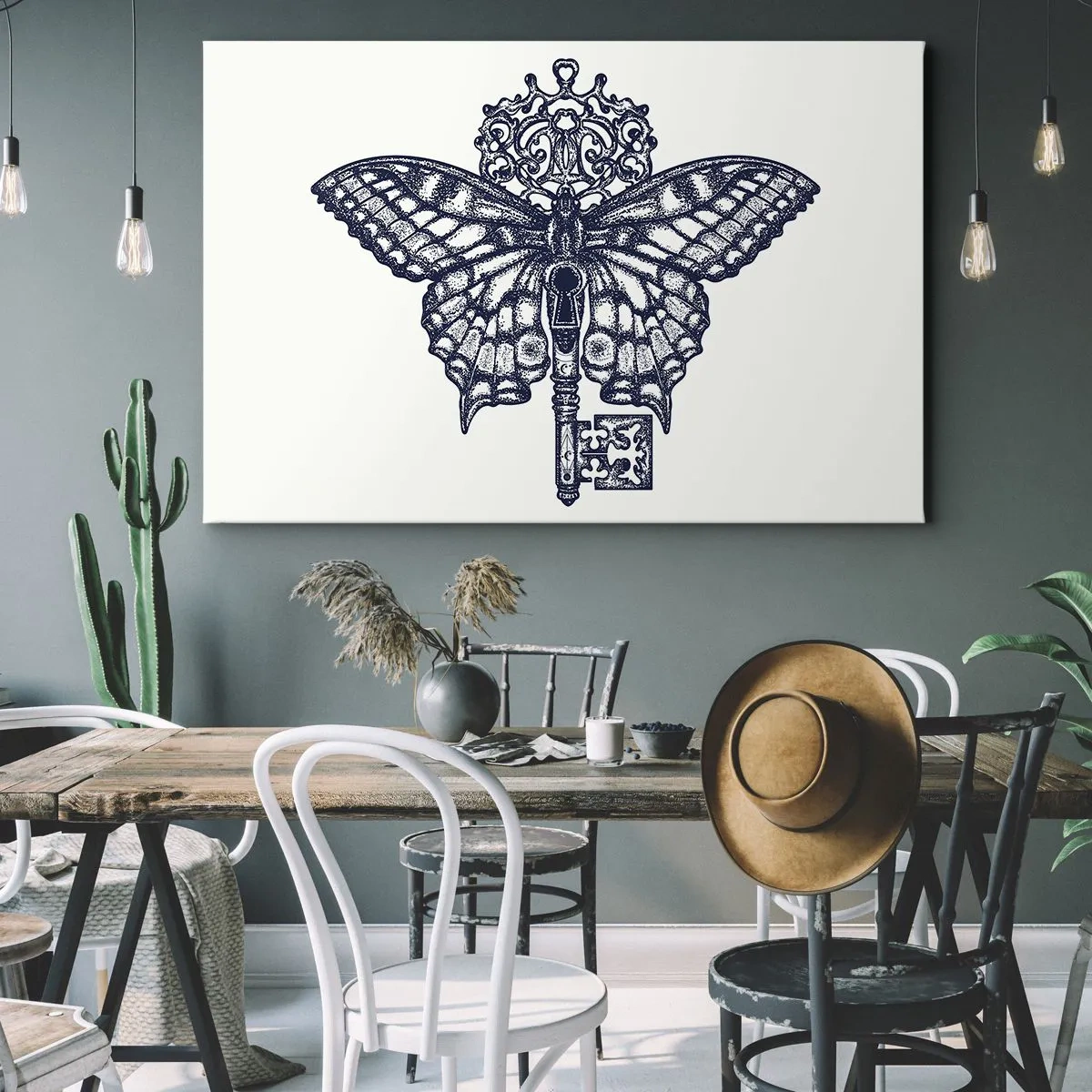 Quadro em tela - Todos os mistérios do coração - 120x80 cm