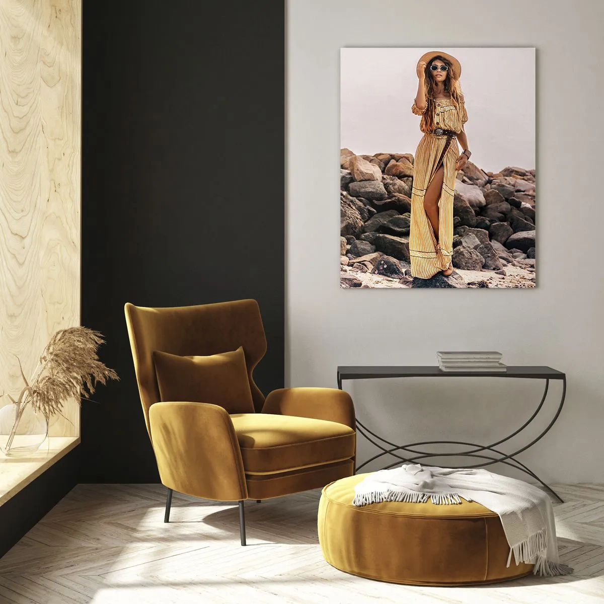 Quadro em vidro - A magia das pedras - 70x100 cm