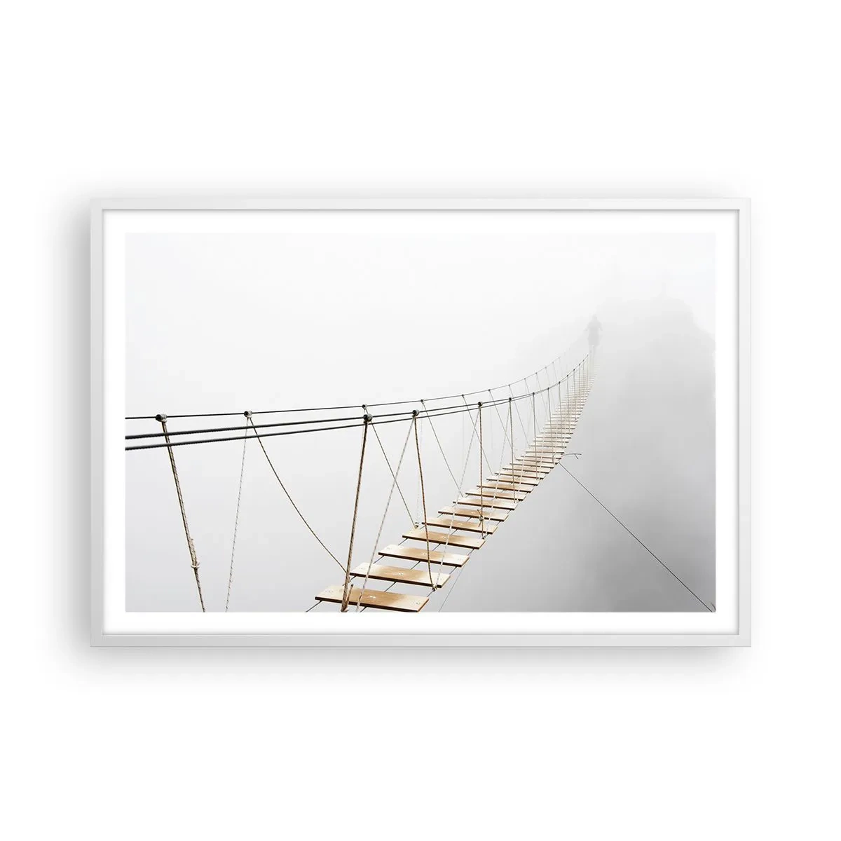 Pôster em moldura branca - Para onde levará? - 91x61 cm