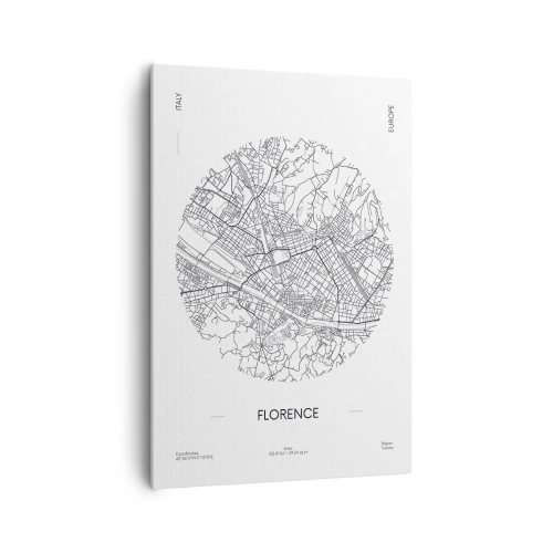 Quadro em tela - A anatomia de Florença - 70x100 cm