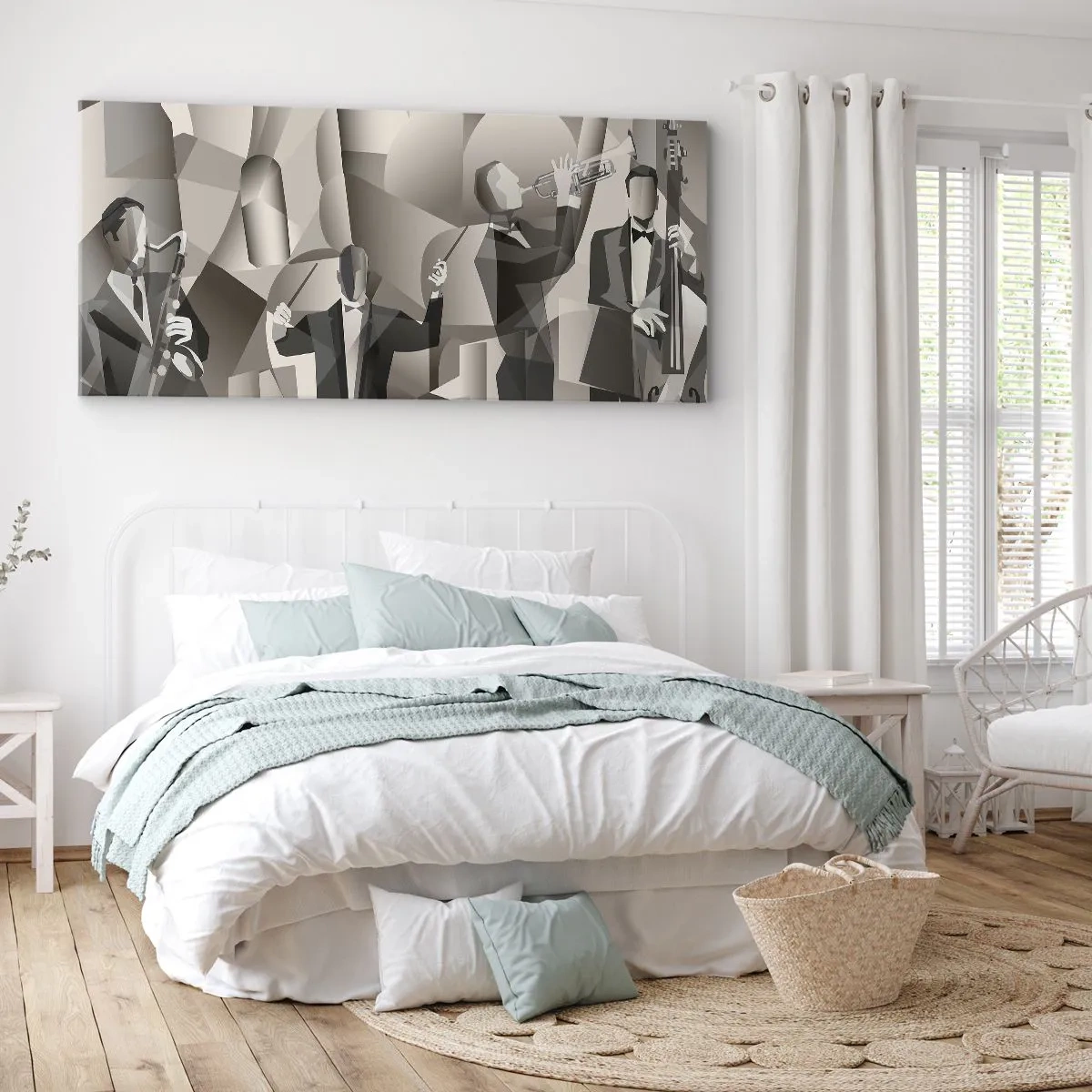 Quadro em tela - No espaço dos sons - 120x50 cm