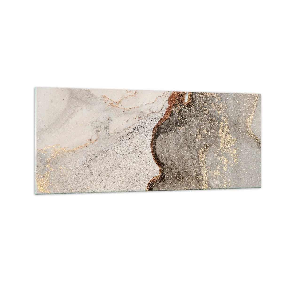 Quadro em vidro - No limite das cores - 100x40 cm