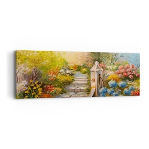Quadro em tela - Em pleno florescimento - 90x30 cm