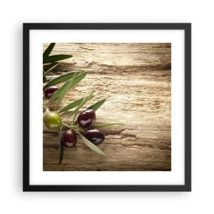 Pôster com moldura preta - Direto da natureza - 40x40 cm