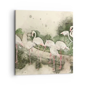 Quadro em tela - Sonho exótico - 70x70 cm