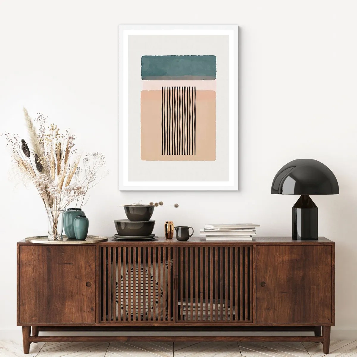 Pôster em moldura branca - Está tudo bem - 70x100 cm