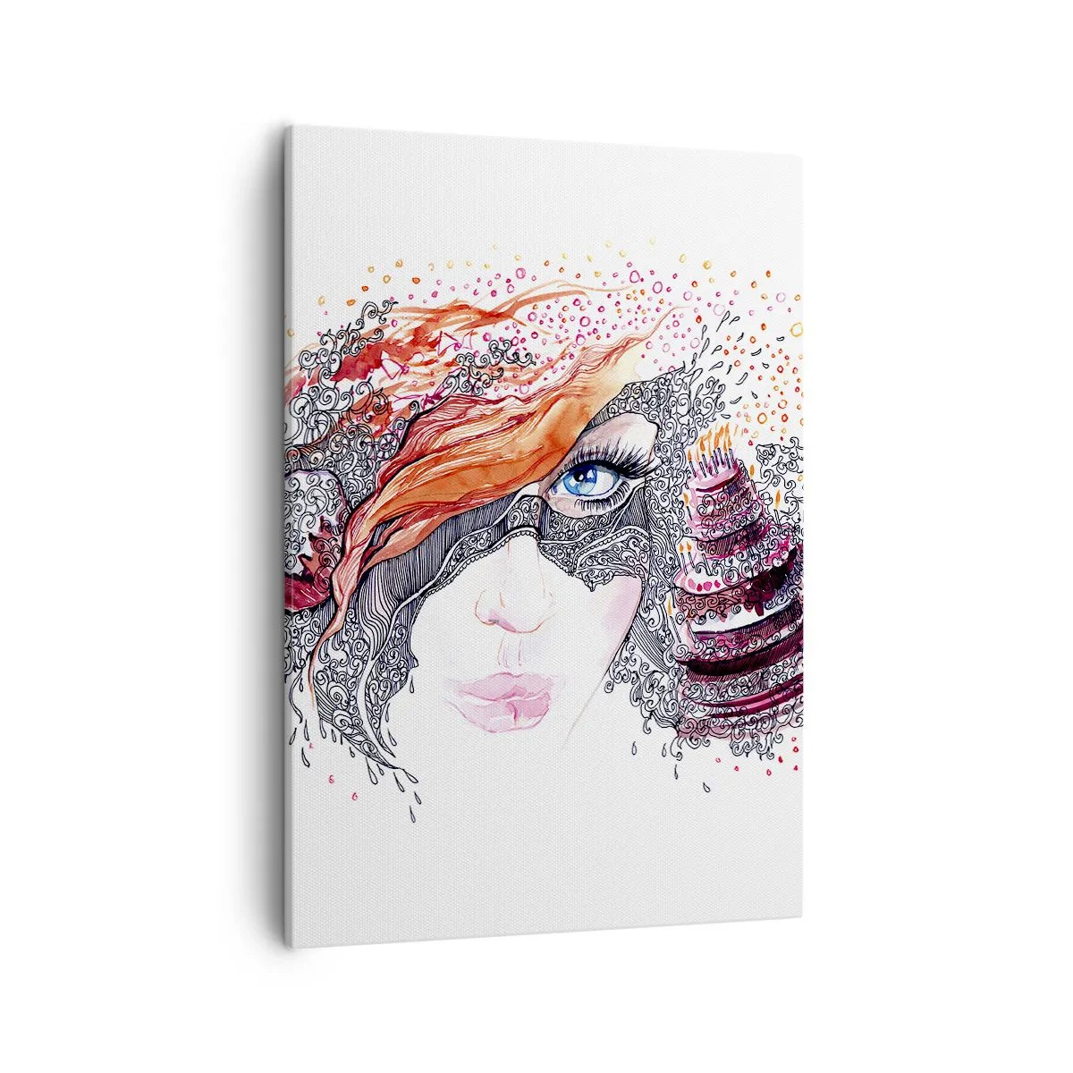 Quadro em tela - Com ela, todos os dias são dias de festa - 50x70 cm
