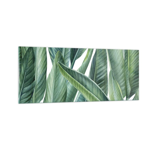 Quadro em vidro - O próprio verde - 100x40 cm