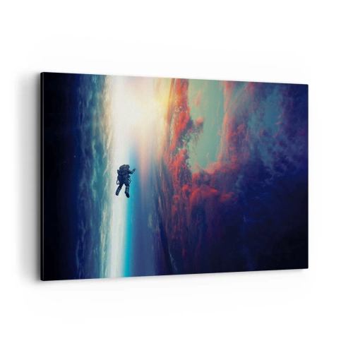 Quadro em tela - Enfrentando o universo - 120x80 cm