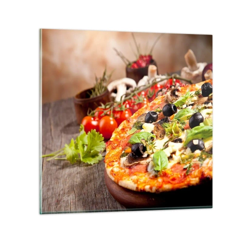 Quadro em vidro - Ingredientes telúricos - 60x60 cm