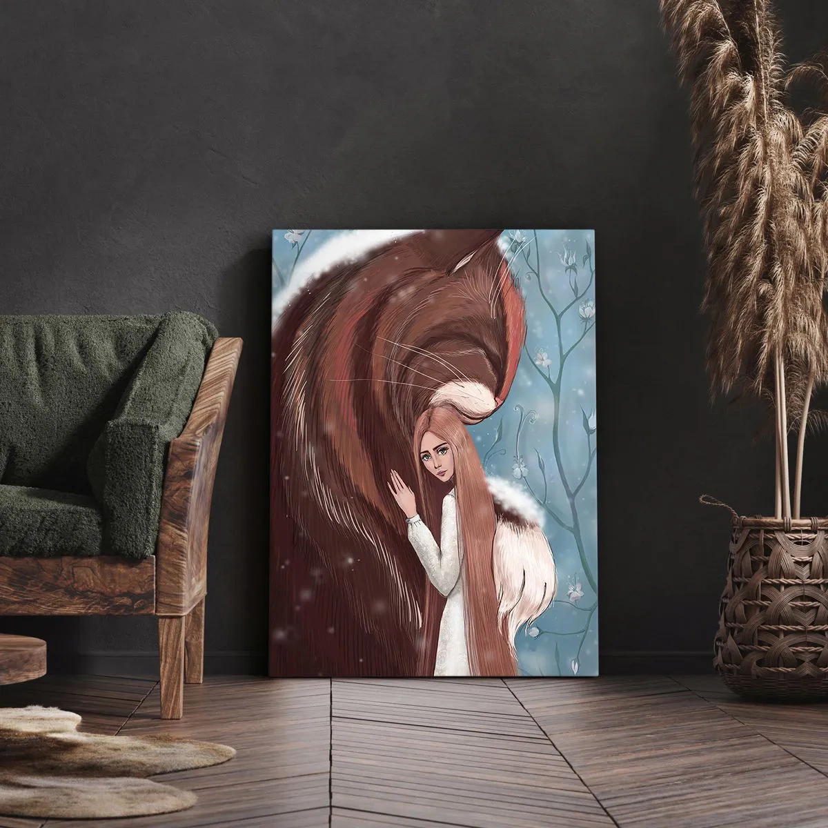 Quadro em tela - Bem-vindo ao conto de fadas - 55x100 cm