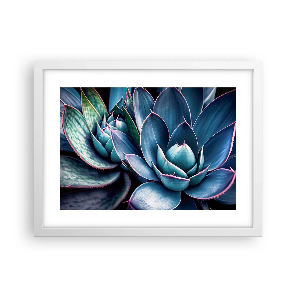 Pôster em moldura branca - Força vital - 40x30 cm