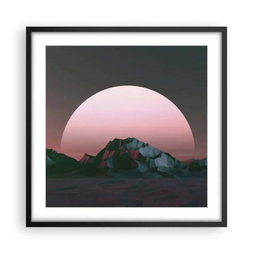 Pôster com moldura preta - Numa galáxia vizinha - 50x50 cm