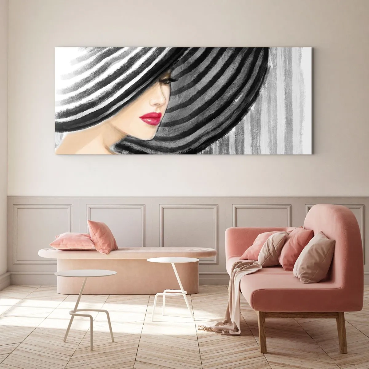Quadro em vidro - Onde encontrar-te? - 100x40 cm