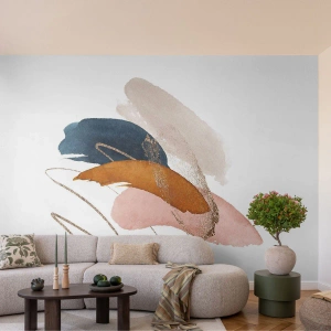 Papel de Parede Premium Canvas - Composição alada - Abstração, Pedaço, Projeto - 200x140 cm