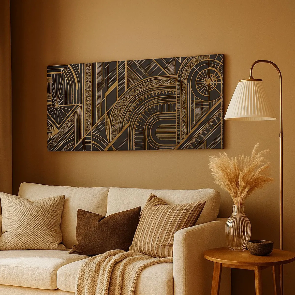 Quadro em tela - Conceitos, ideias, planos - 100x40 cm