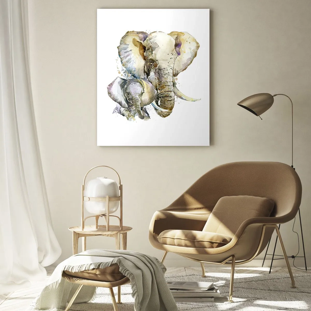 Quadro em vidro - Nada melhor do que amor de mãe - 50x70 cm