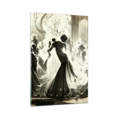 Quadro em vidro - O grande baile de máscaras - 80x120 cm