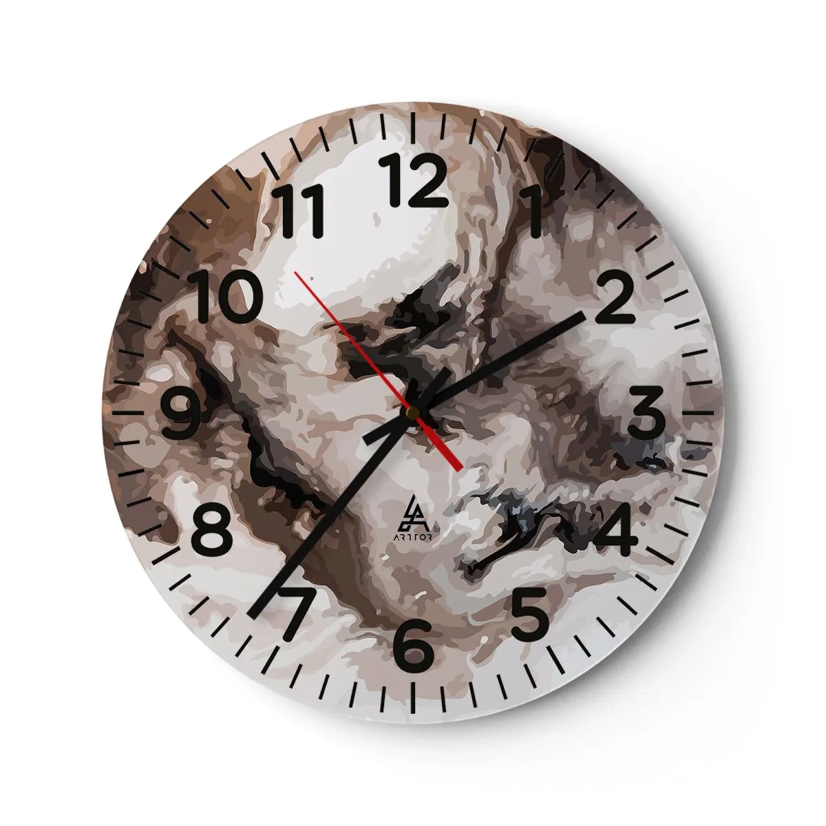 Relógio de parede - Relógio em vidro - O nascimento de uma galáxia - 30x30 cm