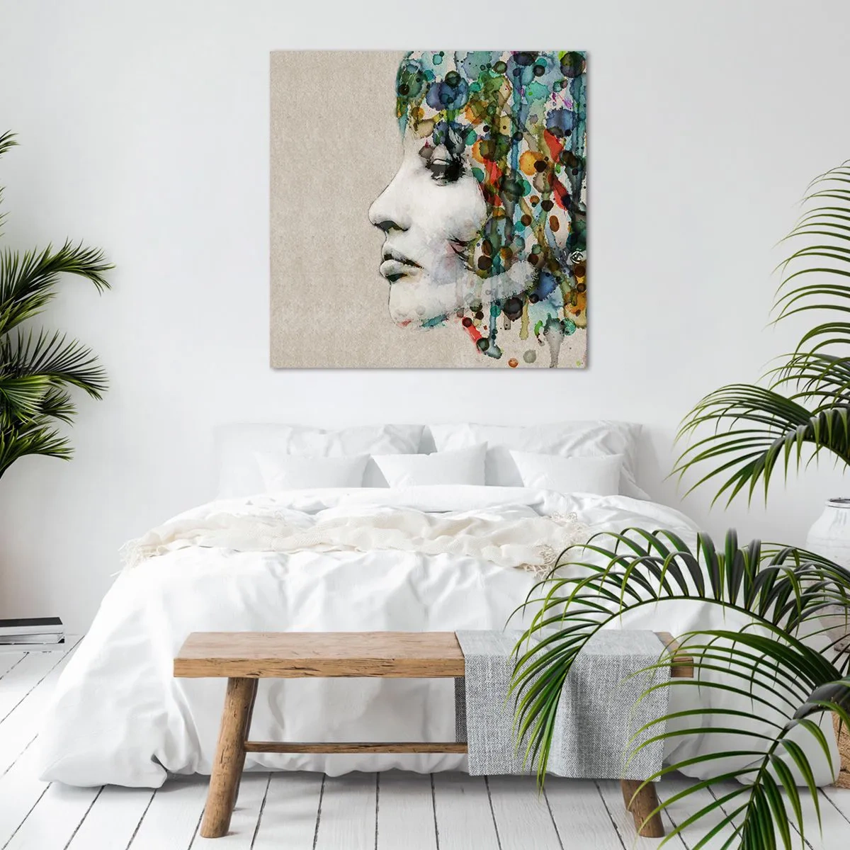 Quadro em tela - Emergida das cinzas - 30x30 cm