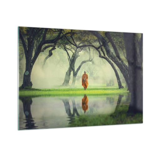 Quadro em vidro - A caminho da iluminação - 100x70 cm