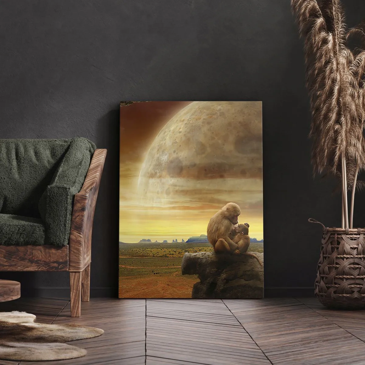 Quadro em tela - O amor é o mesmo em todos os lugares - 50x70 cm