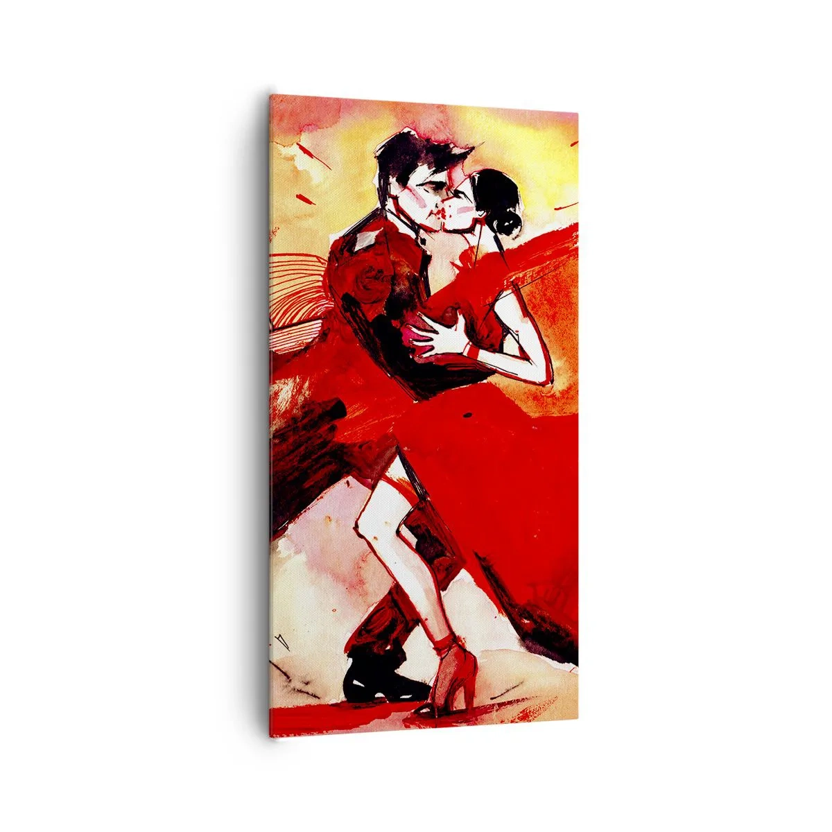 Quadro em tela - O ritmo roxo da paixão - 65x120 cm