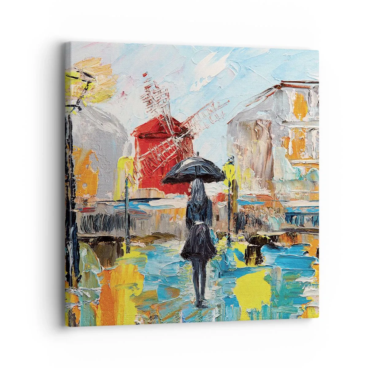 Quadro em tela - Lendas parisienses - 30x30 cm