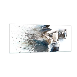 Quadro em vidro - Dez na escala Beaufort! - 100x40 cm