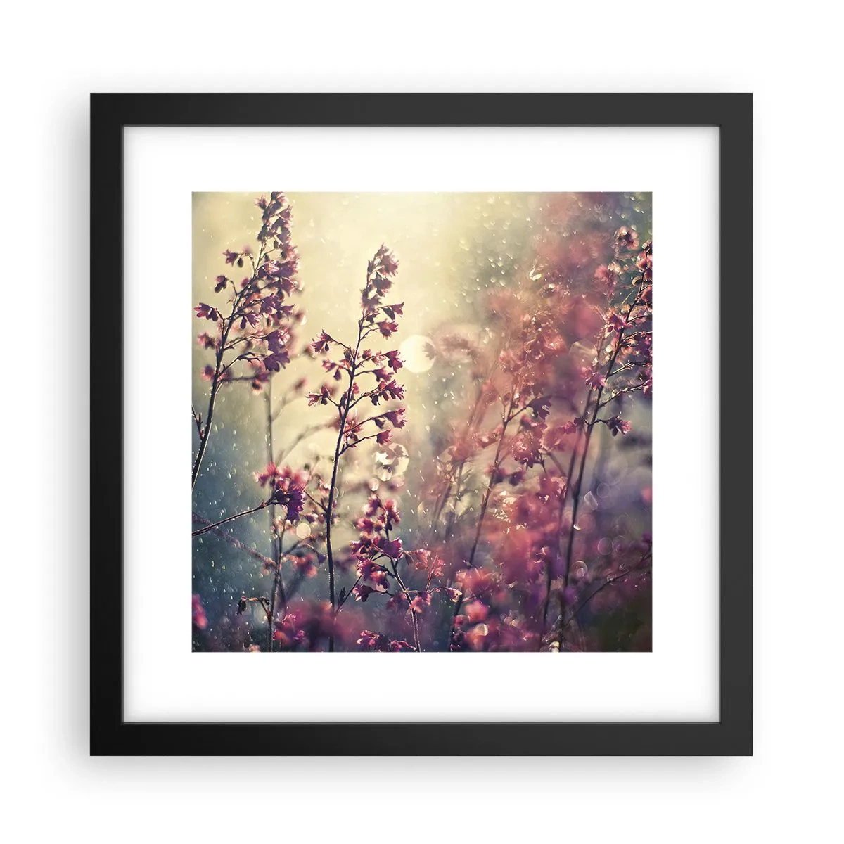 Pôster com moldura preta - Jardim Secreto - 30x30 cm