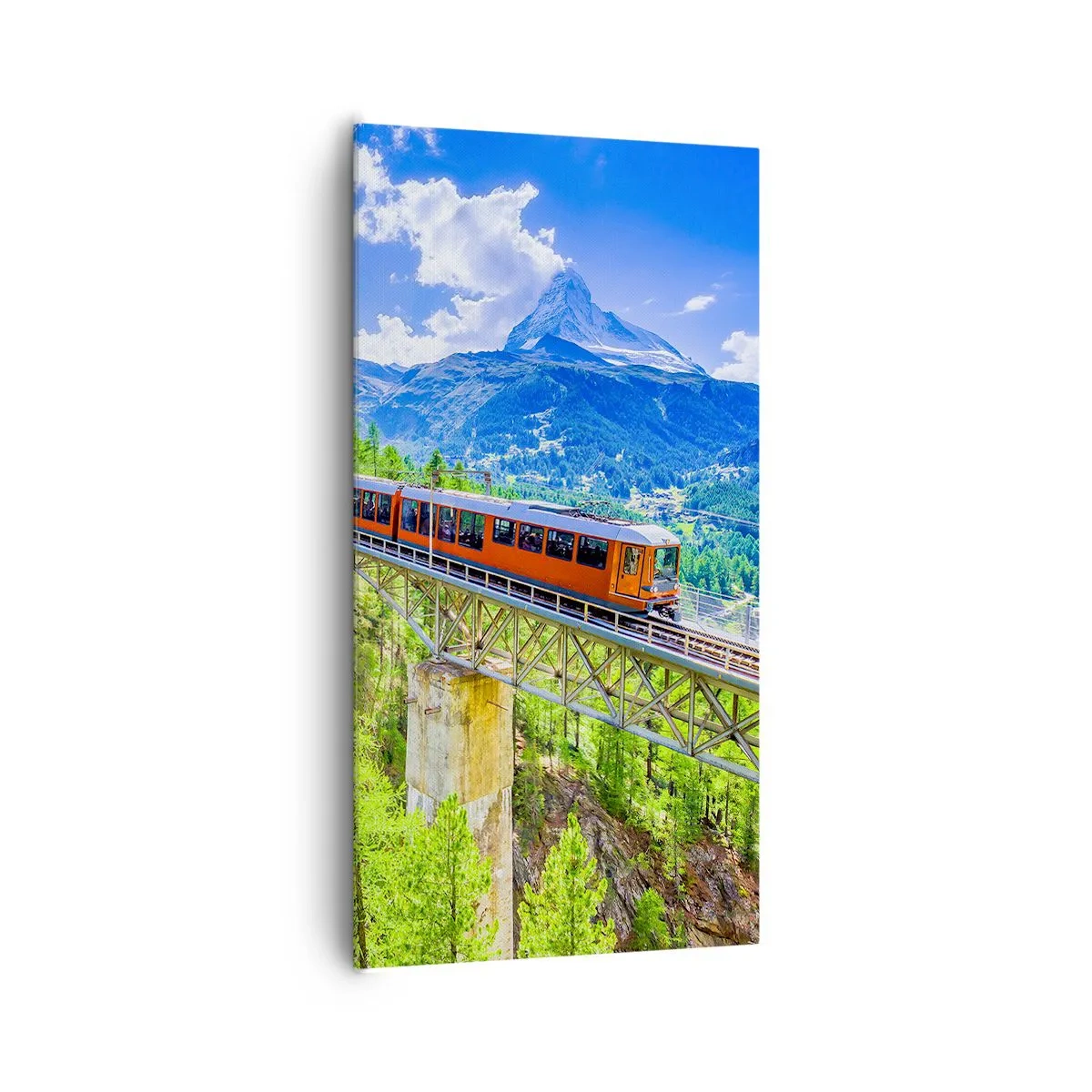 Quadro em tela - Hora dos Alpes - 65x120 cm