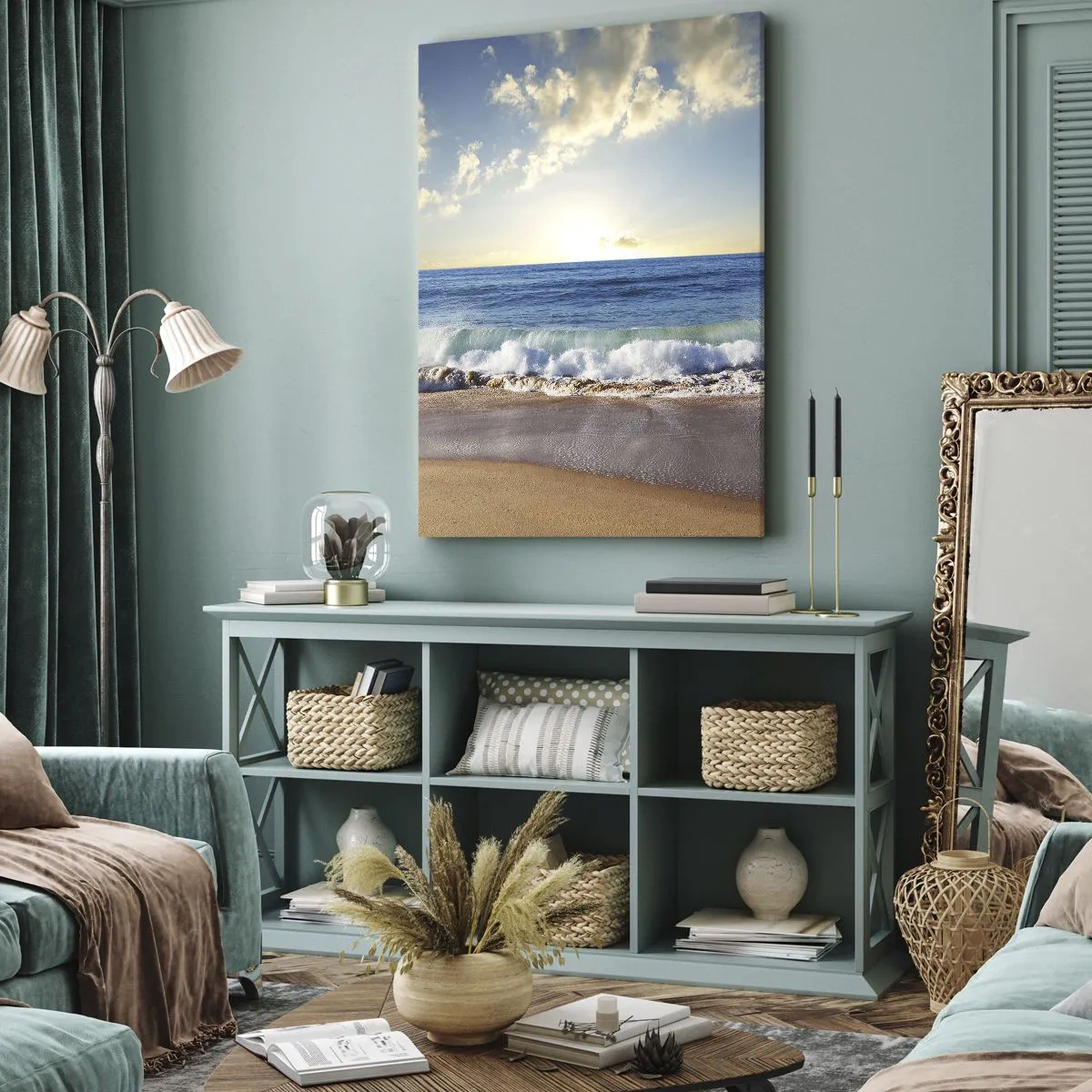 Quadro em tela - Movimento e quietude ao mesmo tempo - 50x70 cm