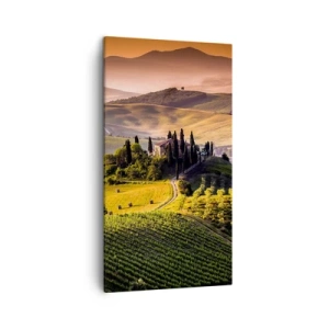Quadro em tela - Arcádia - Paisagem toscana - 45x80 cm