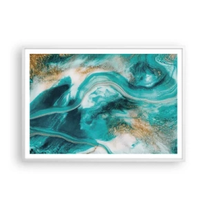 Pôster em moldura branca - Rio do Ouro - 100x70 cm