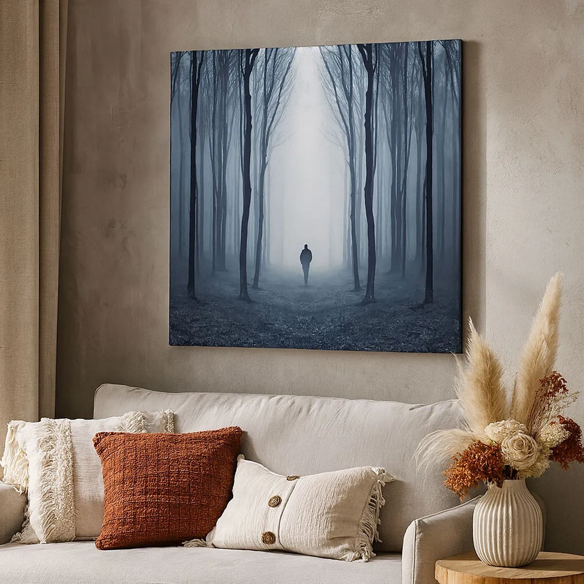 Quadro em tela - Tudo simples e claro - 30x30 cm