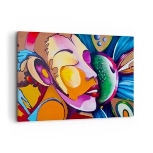 Quadro em tela - Toque de cor - 100x70 cm