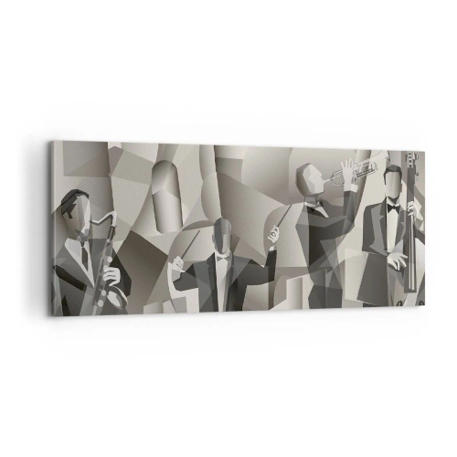 Quadro em tela - No espaço dos sons - 100x40 cm