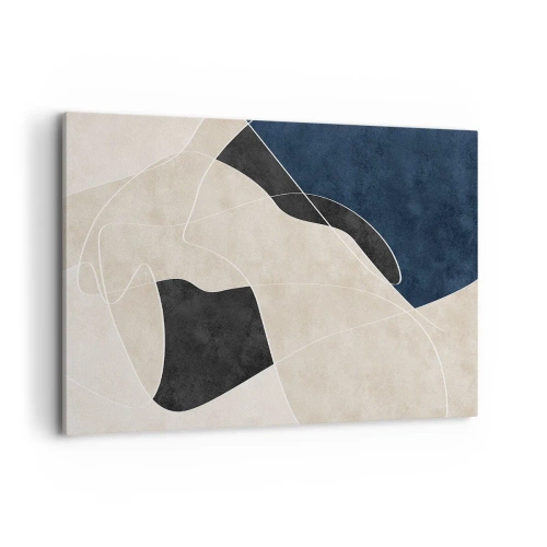 Quadro em tela - Composição abstrata – contraste de cores - 120x80 cm