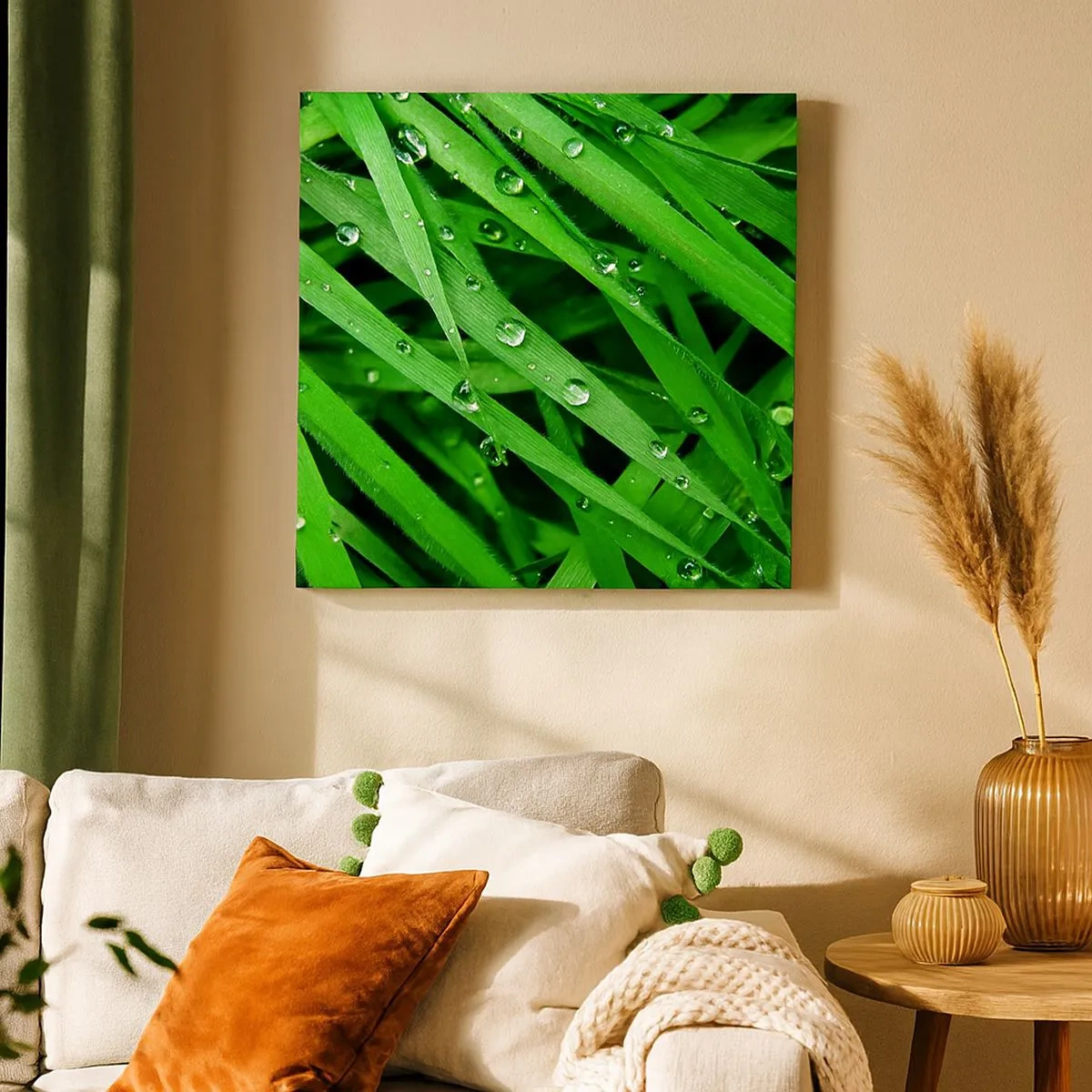 Quadro em tela - Jogue no verde - 30x30 cm