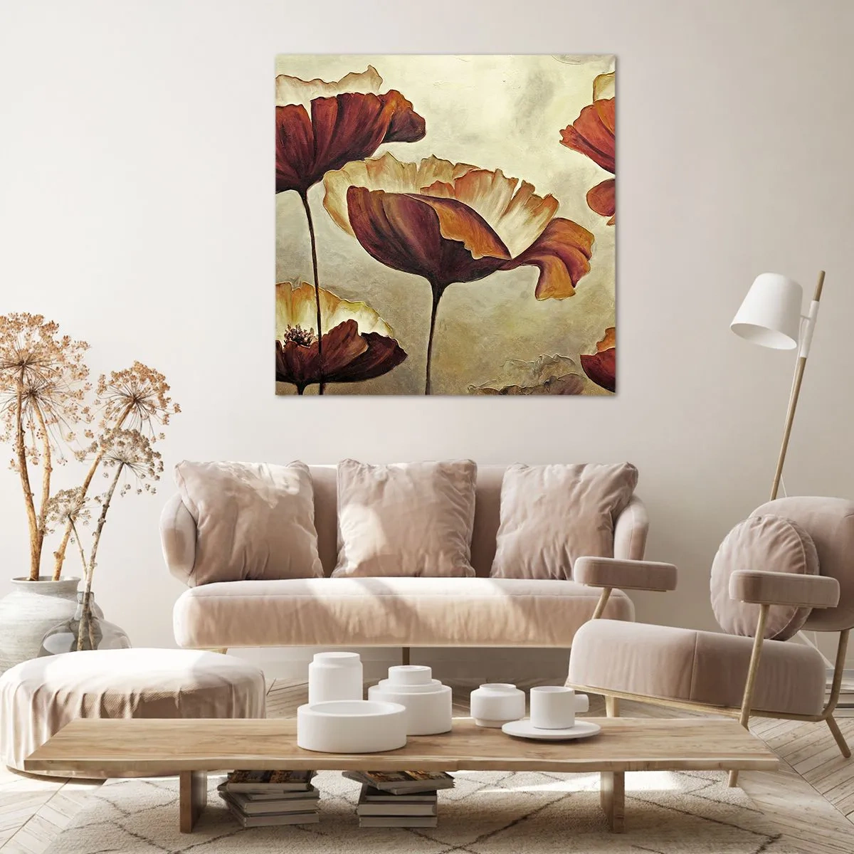 Quadro em tela - Prados e pradarias - 40x40 cm