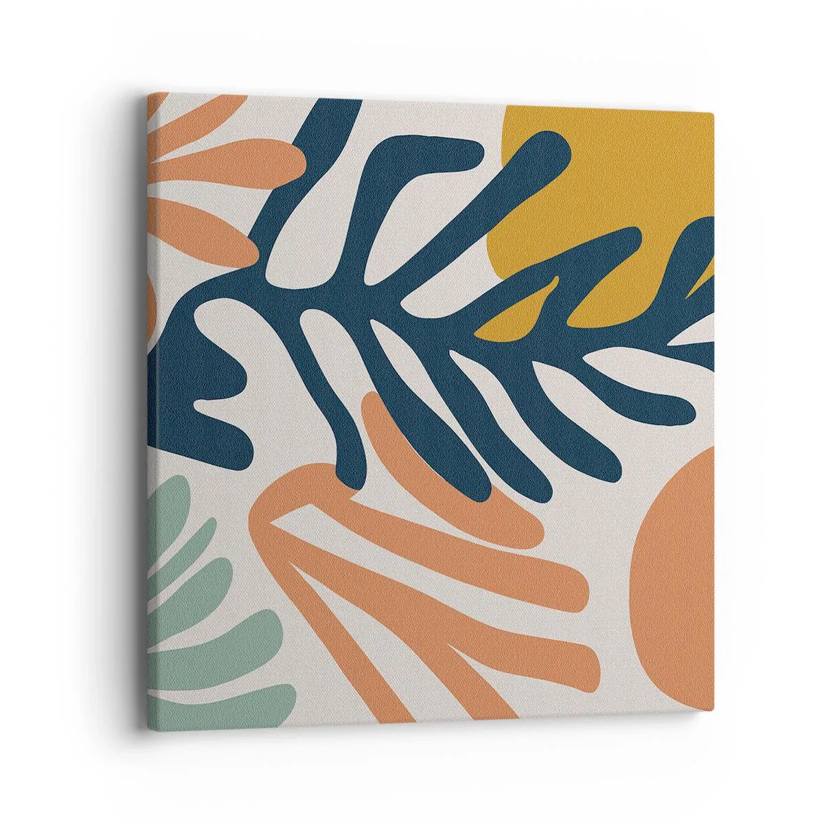 Quadro em tela - Mares de coral - 40x40 cm