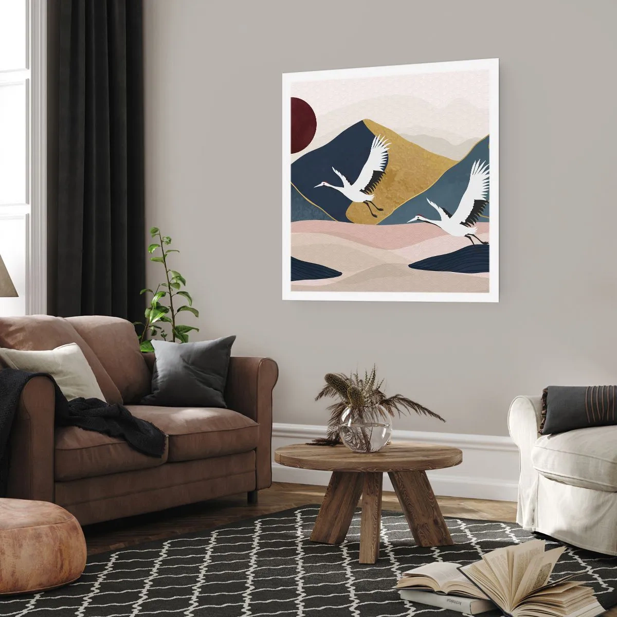 Pôster - E o dia acaba novamente - 60x60 cm