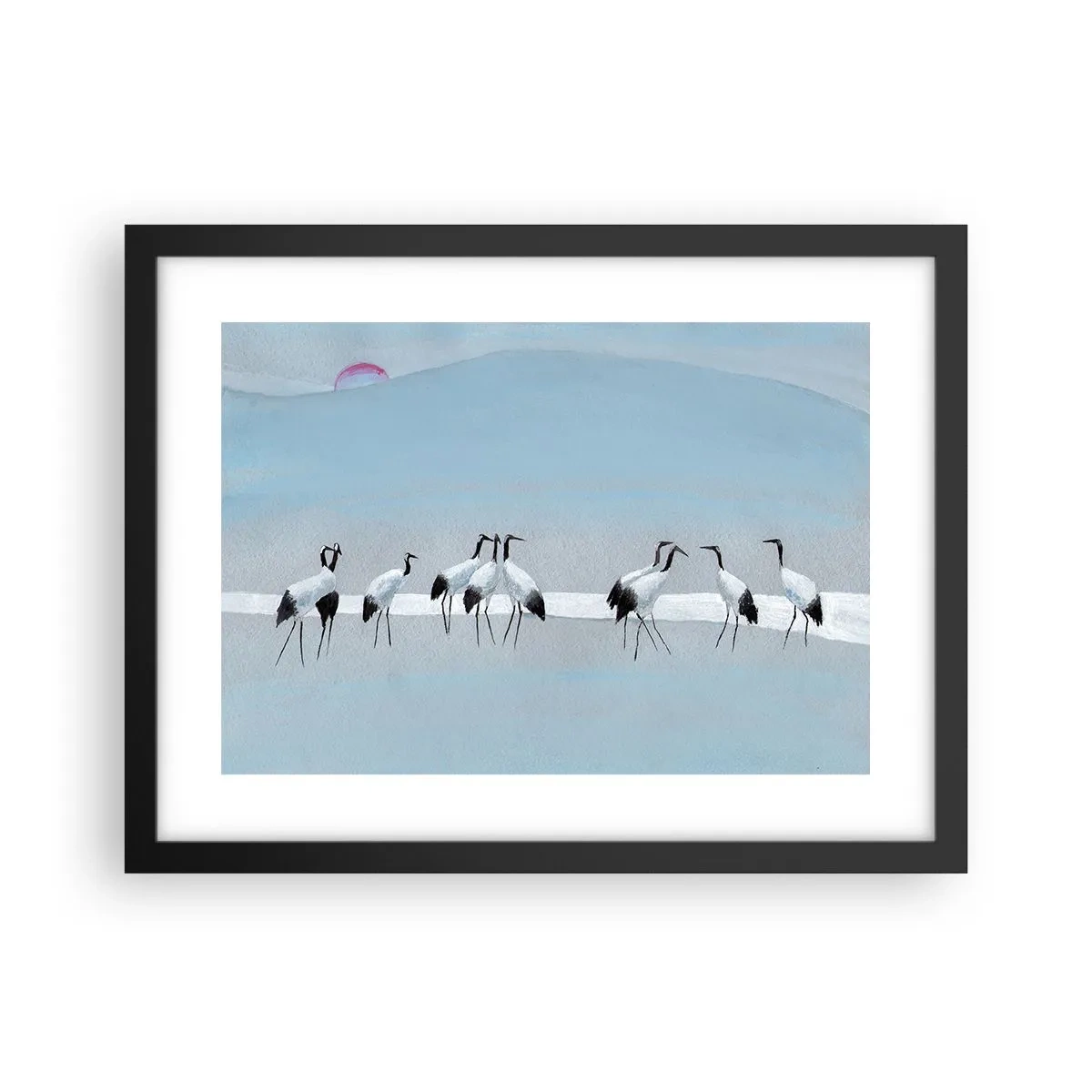 Pôster com moldura preta - Depois de um dia quente - 40x30 cm