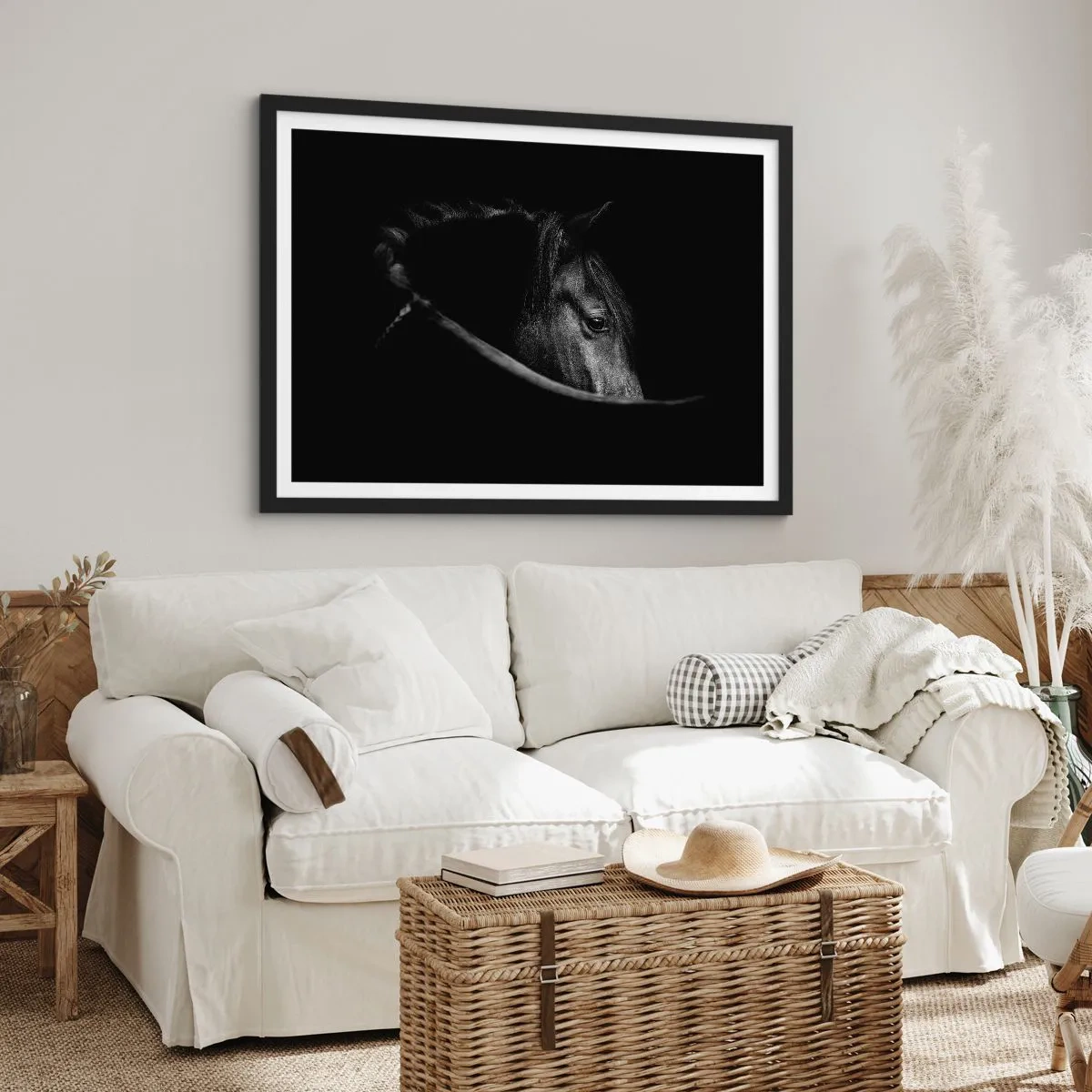 Pôster com moldura preta - Príncipe Negro - 70x50 cm
