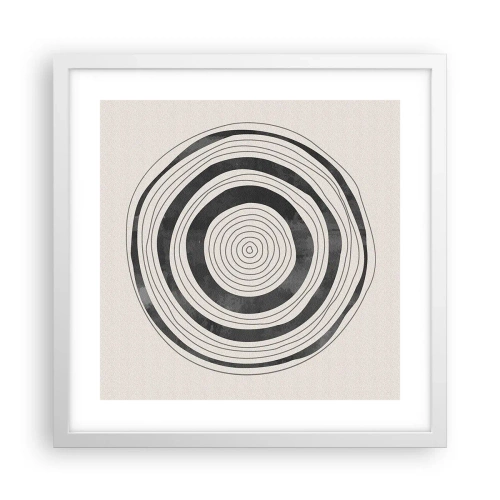 Pôster em moldura branca - Importante é o que há no caminho - 40x40 cm